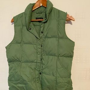 green lands end womens vest